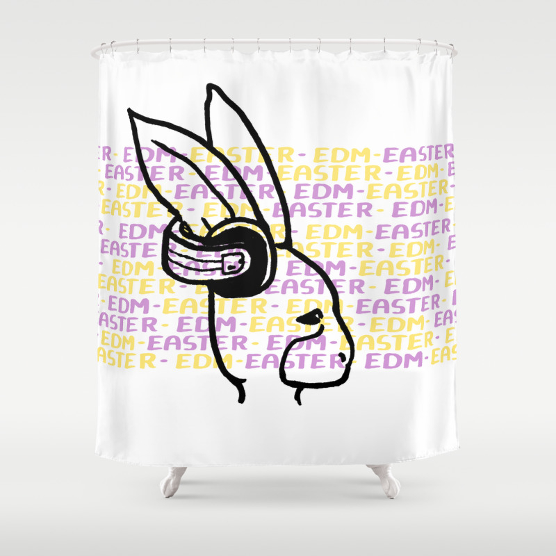 Edm Easter Shower Curtain By Kcoleman Society6