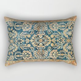 Sarouk  Antique West Persian Rug Print Rectangular Pillow