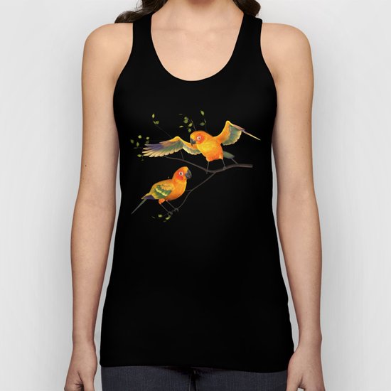 Parrots Sun Conures Unisex Tank Top