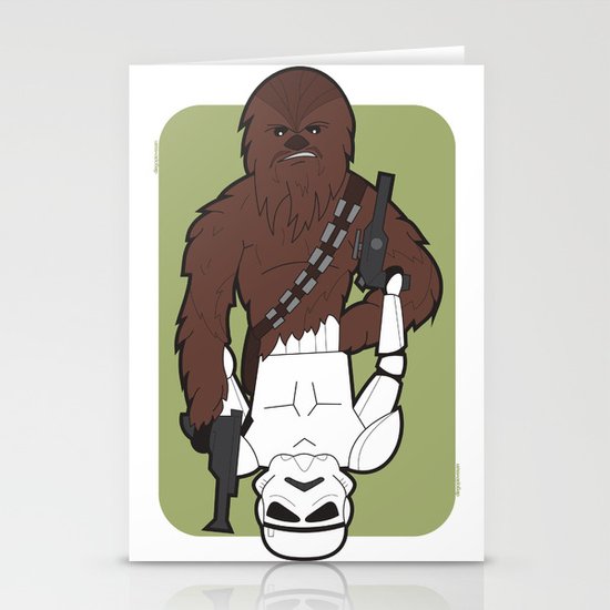 Chewbacca and Stormtrooper Stationery Cards