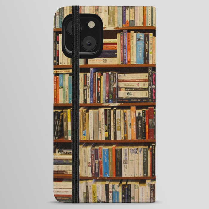 Bookshelf Books Library Bookworm Reading iPhone Wallet Case