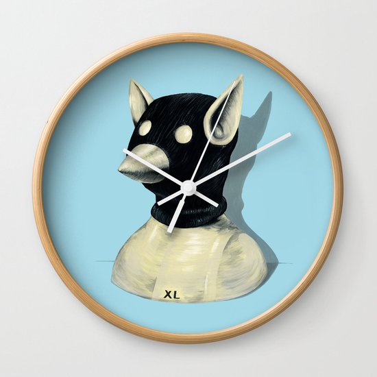 Bandit Hat Wall Clock