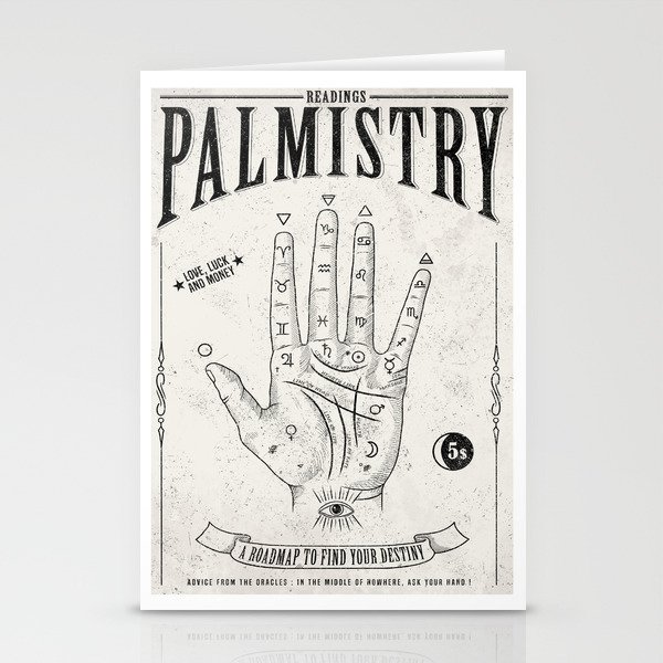 Palmistry Stationery Cards