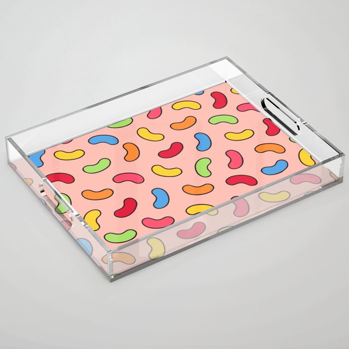 Jelly Beans Pattern Acrylic Tray
