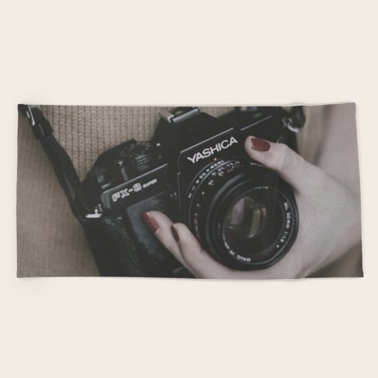 Camera Beach Towel