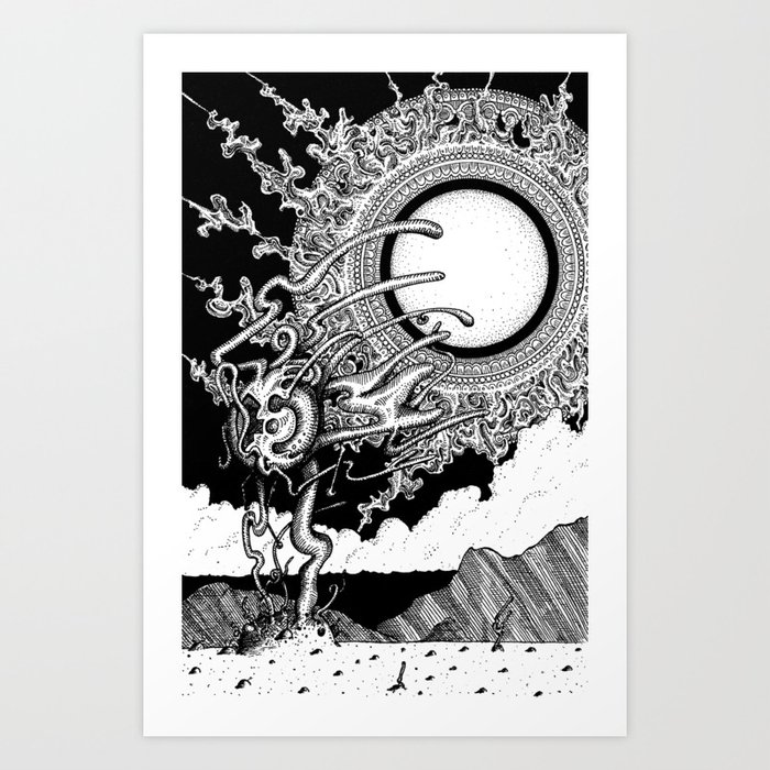 Lunar Eclipse Art Print