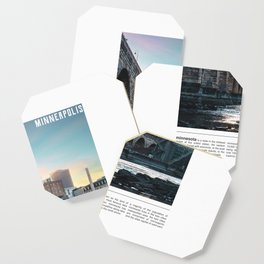 Minneapolis Minimalism | Skyline Photography Coaster