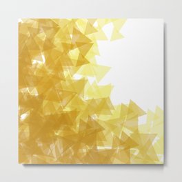 Gold abstract Metal Print