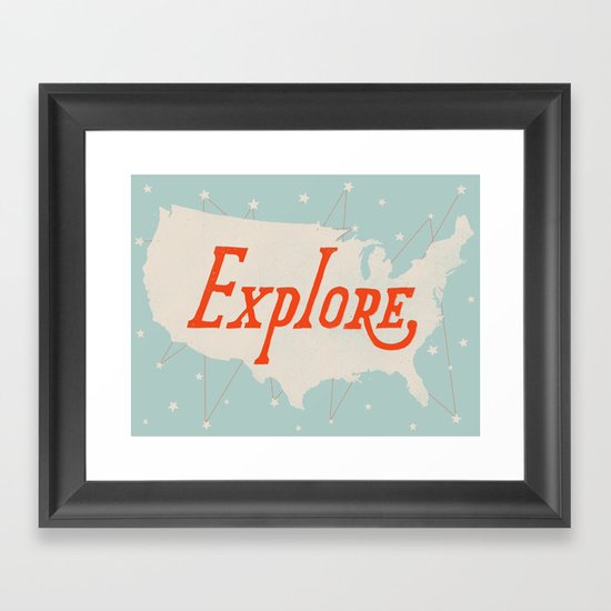 Explore Framed Art Print