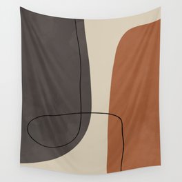 Modern Abstract Shapes #2 Wall Tapestry