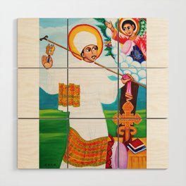 St. Yared the Ethiopian Orthodox Tewahedo Music Pioneer  Wood Wall Art