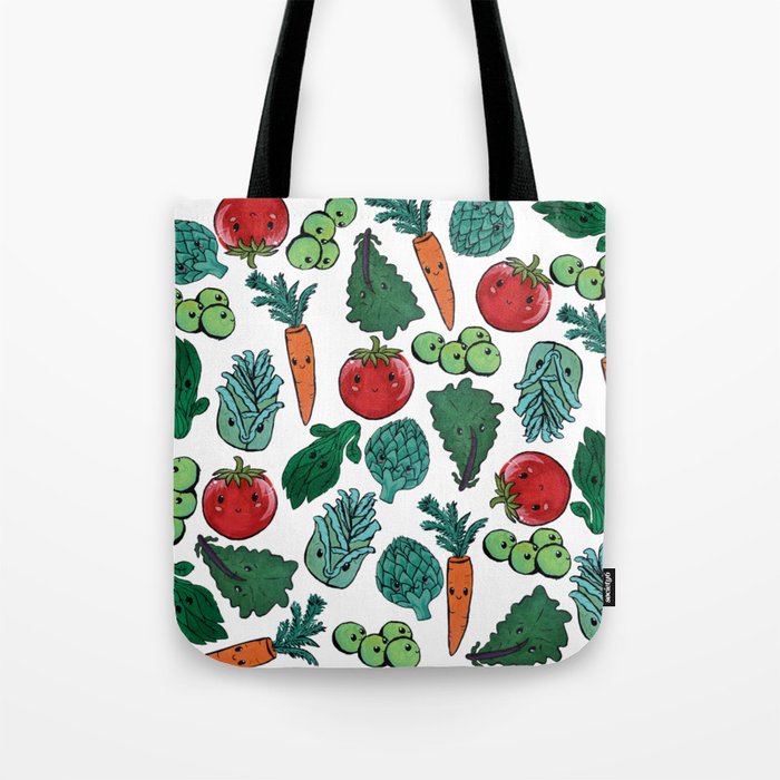 Cute vegetable pattern Tote Bag by Cheri Haire Society6