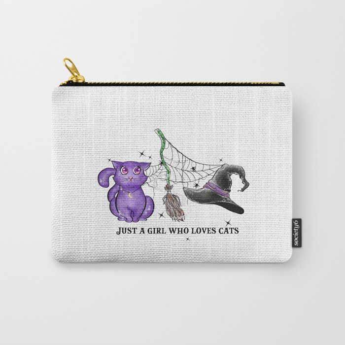 Just a girl who loves cats Halloween Carry-All Pouch