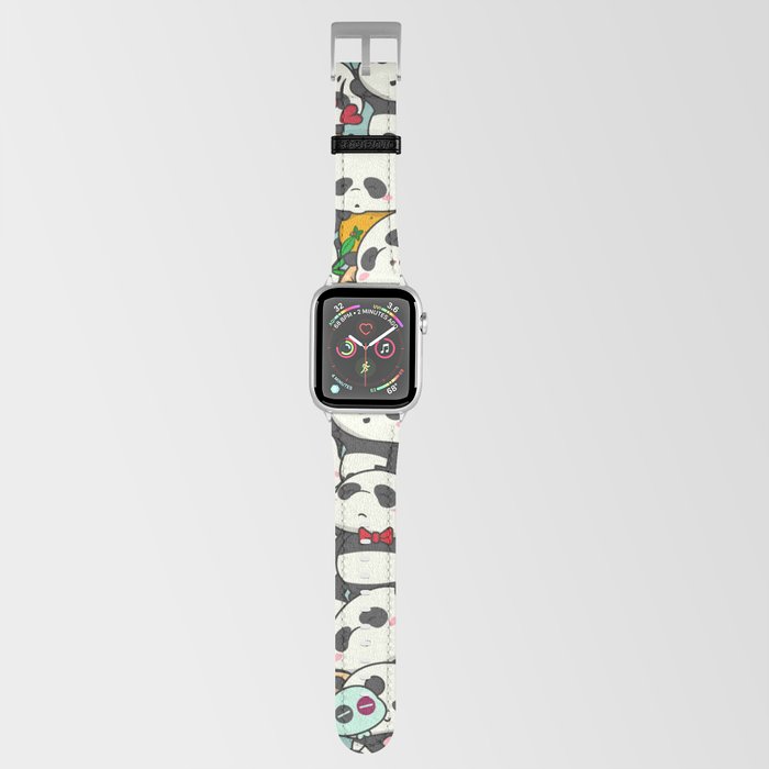 Cute Kawaii Panda Pattern Apple Watch Band