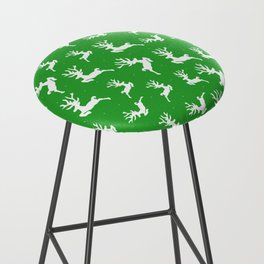Happy Holidays Winter Green Deer Collection Bar Stool