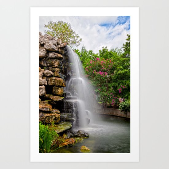 Zoo Waterfall Art Print