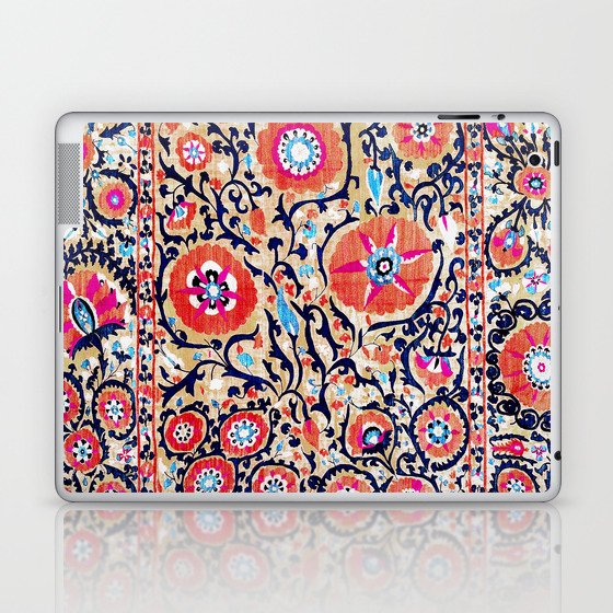 Shakhrisyabz Suzani Uzbek Embroidery Print Laptop & iPad Skin