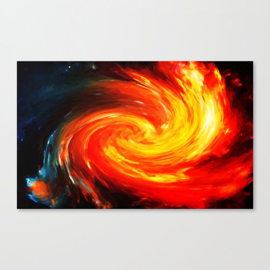 Storm In The Galaxy - Painting Style Canvas Print
