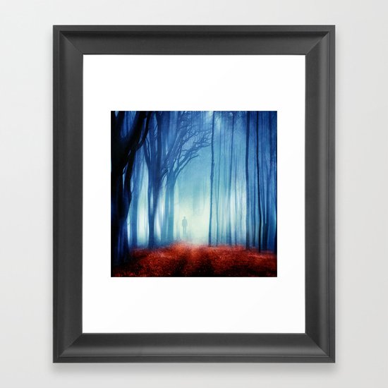 In The Mist she Was Standing Framed Art Print
