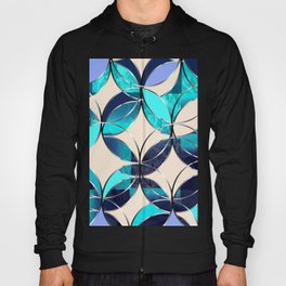 Mozart. Composition in blue. Graphic Design. Hybrydus Hoody