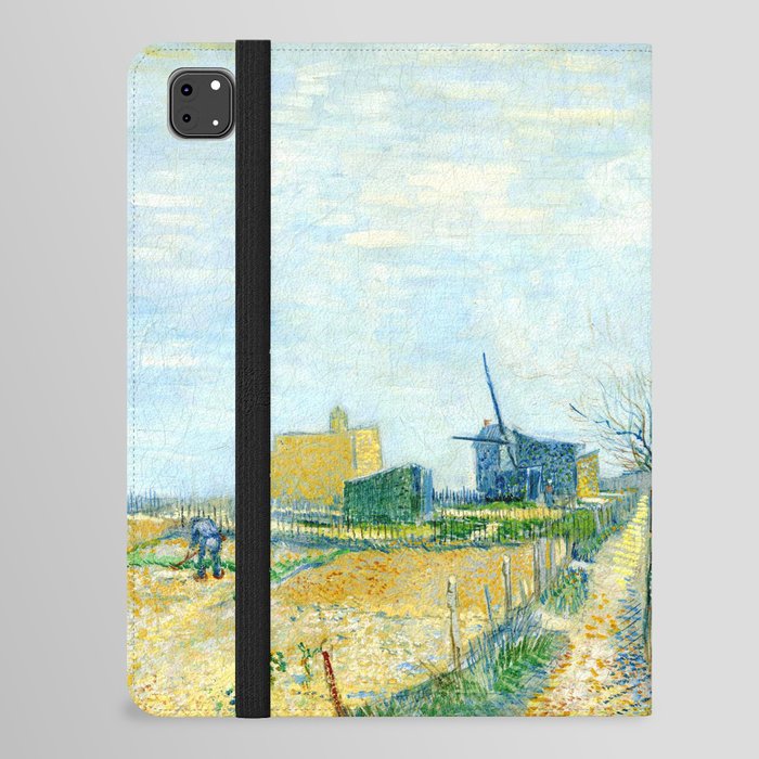 Vincent van Gogh "Montmartre - mills and vegetable gardens" iPad Folio Case