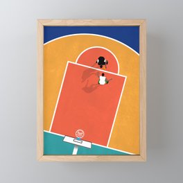 Street Basketball  Framed Mini Art Print