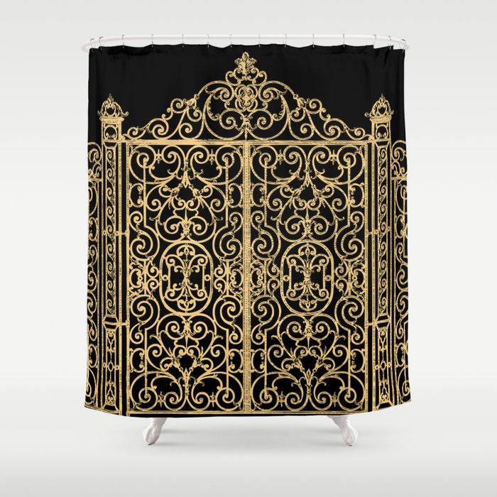 French Wrought Iron Gate Louis Xv Style Ornate Ironwork