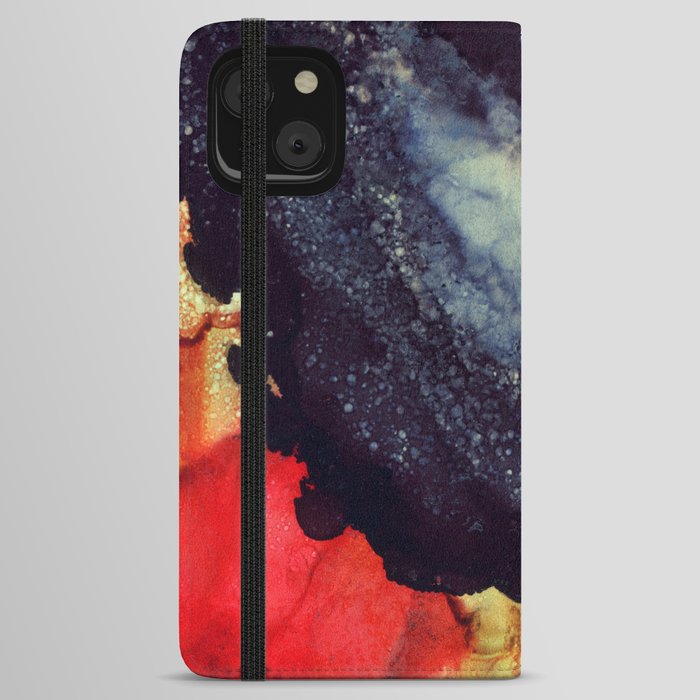 Scarlet Abstract iPhone Wallet Case