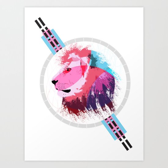 Leon neon Art Print