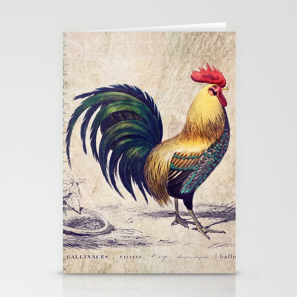 The Golden Spangled Rooster Stationery Cards