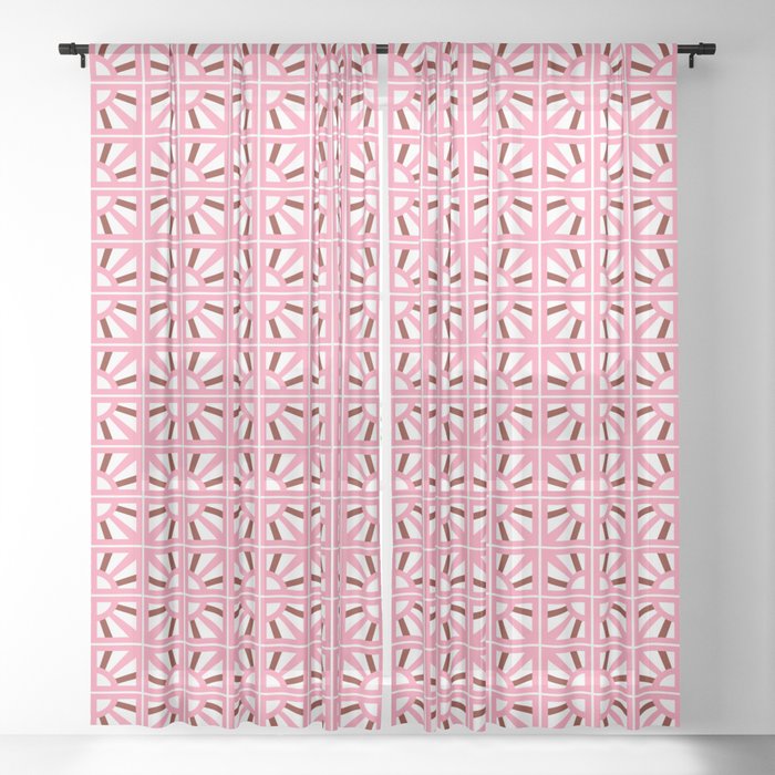 Breeze Block Eleven DPRP B Sheer Curtain