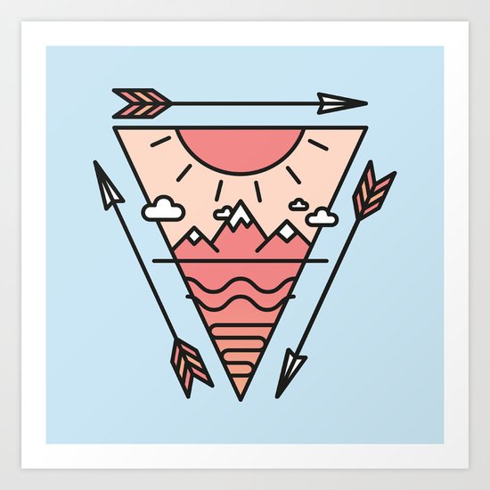 Mountain View Art Print