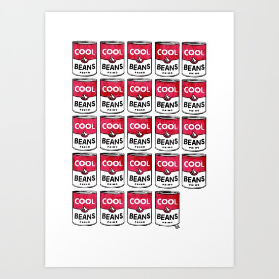 Cool Beans—Pattern! Art Print