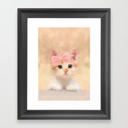 Kiki Kitten Framed Art Print
