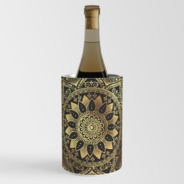 Elegant gold mandala artwork Wine Chiller