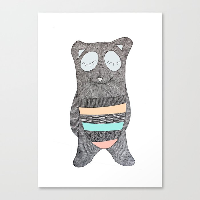 bear be wise Canvas Print