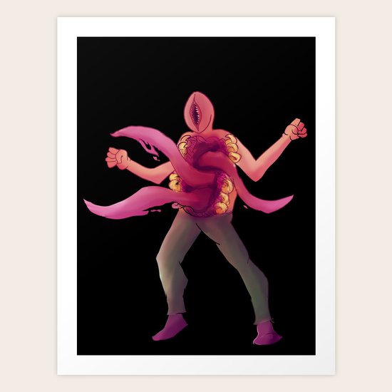 Monster hugs Art Print
