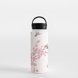 Birds and cherry blossoms Water Bottle