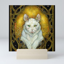 Witch's Alley Cat Mini Art Print