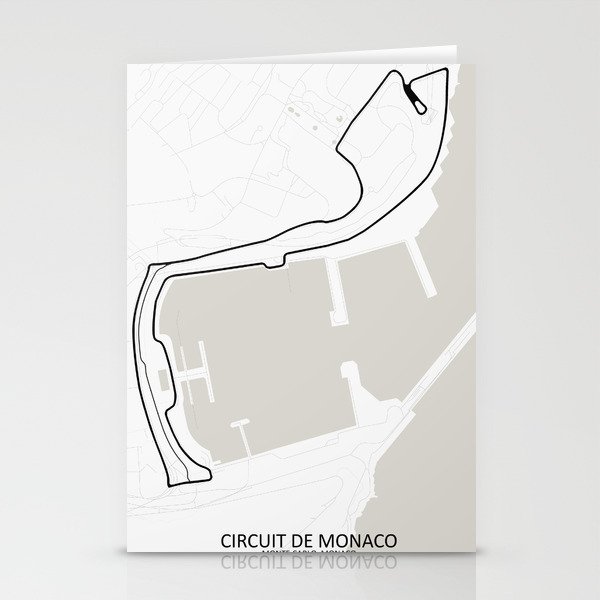 Monaco Street Circuit -  Circuit De Monaco Stationery Cards