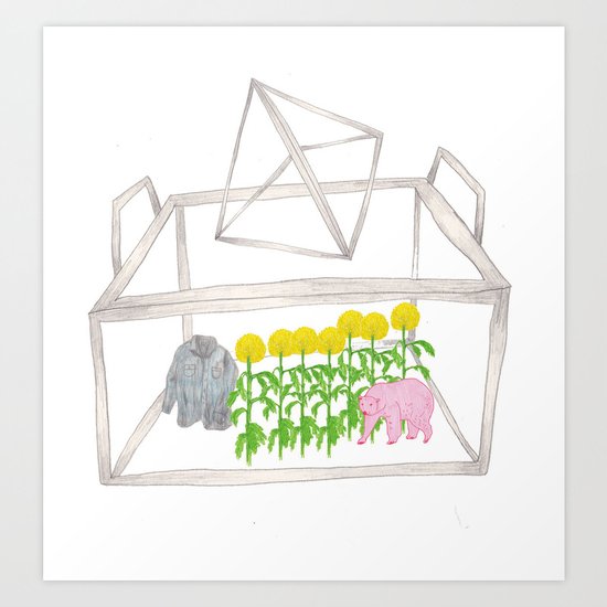 green house Art Print