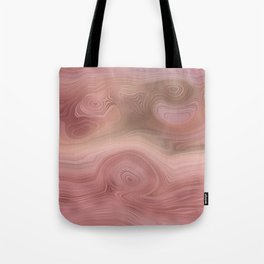 Rose Gold Agate Geode Luxury Tote Bag