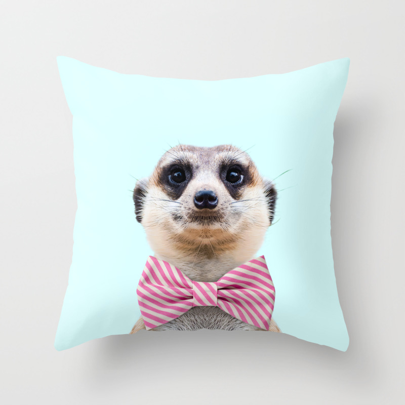Meerkat Throw Pillow By Paulfuentes Society6
