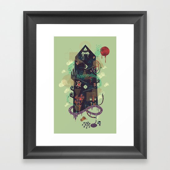 The Ominous and Ghastly Mont Noir Framed Art Print