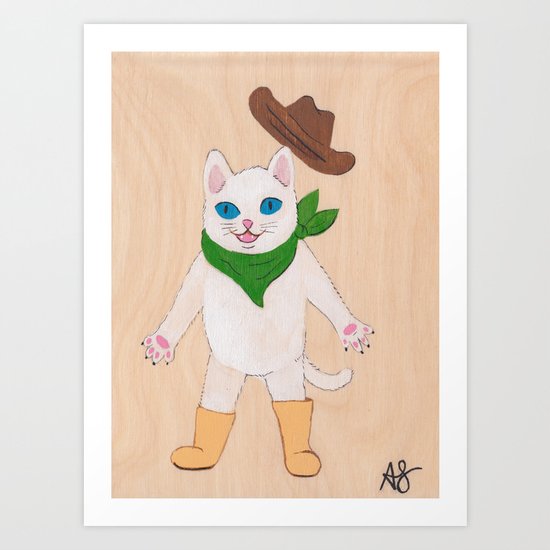Woah! Kitty Art Print