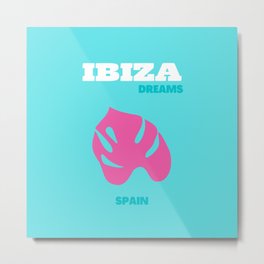 Ibiza, Spain, Travel Art Metal Print | Abstractsun, Preppycollage, Beachart, Citytravel, Retroart, Photowall, Travelart, Preppycity, Ibiza, Wallcollage 