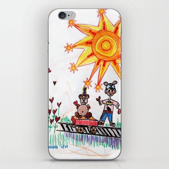 :: Hearts for Blue Bunny :: iPhone & iPod Skin