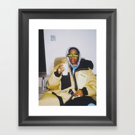 A$AP Rocky Studio Testing Framed Art Print