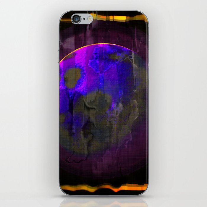 Purple Planet in Frame iPhone Skin
