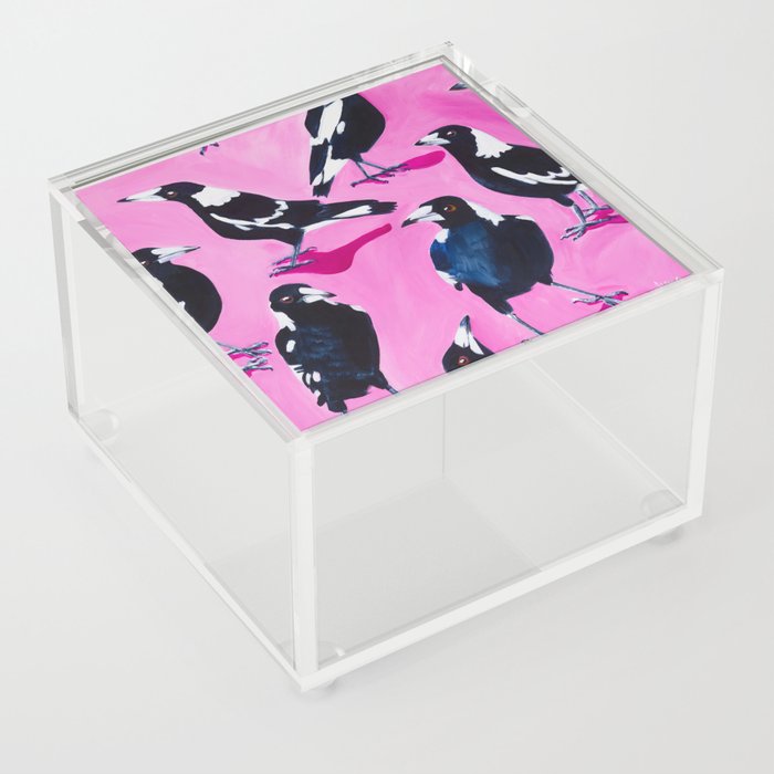 Charm of Magpies Acrylic Box